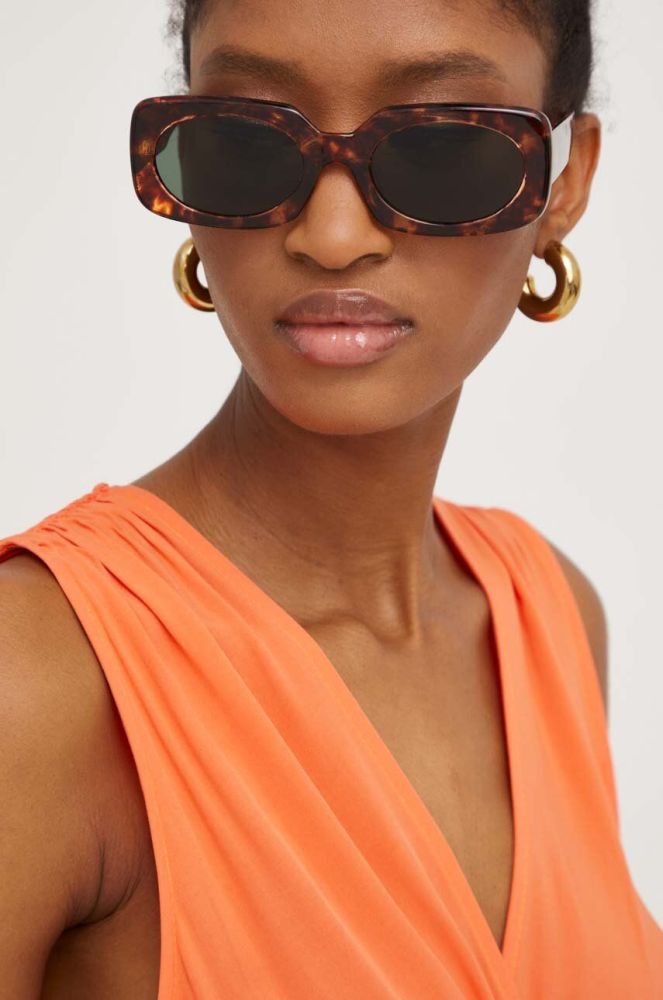 Сонцезахисні окуляри Answear Lab жіночі колір коричневий (3289426)