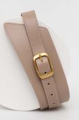 Шкіряний ремінь Answear Lab жіночий колір бежевий (3345046)