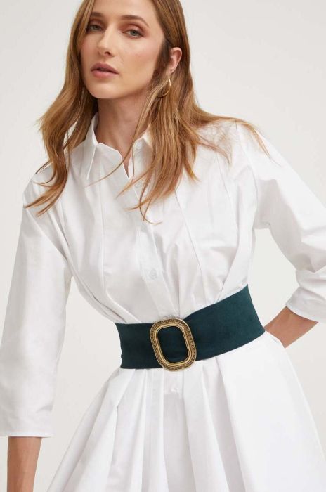 Замшевий ремінь Answear Lab колір зелений (3398604)