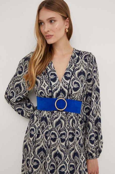 Замшевий ремінь Answear Lab колір блакитний (3559105)