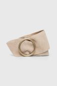 Замшевий ремінь Answear Lab колір бежевий