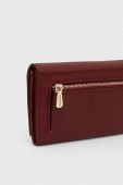 Шкіряний гаманець Answear Lab жіночий колір бордовий