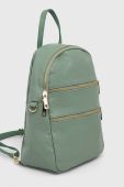 Шкіряний рюкзак Answear Lab жіночий колір бірюзовий малий однотонний