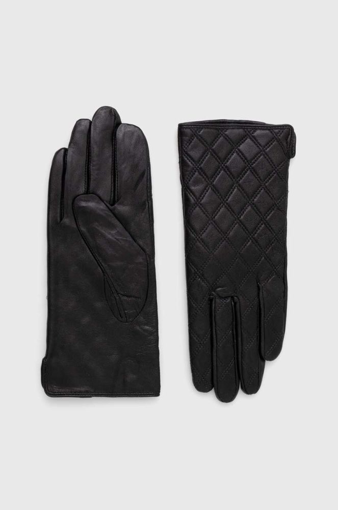 Шкіряні рукавички Answear Lab жіночі колір чорний (3606625)