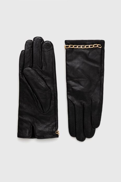 Шкіряні рукавички Answear Lab жіночі колір чорний (3654330)