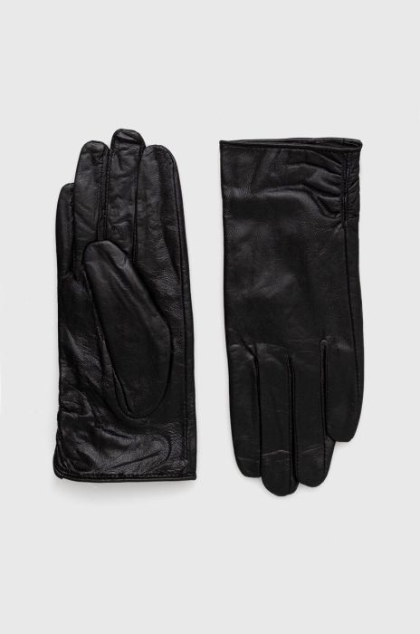 Шкіряні рукавички Answear Lab жіночі колір чорний (3654333)
