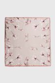 Шовкова хустка на шию Answear Lab колір рожевий візерунок (3516506)