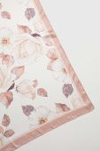 Шовкова хустка Answear Lab колір рожевий візерунок
