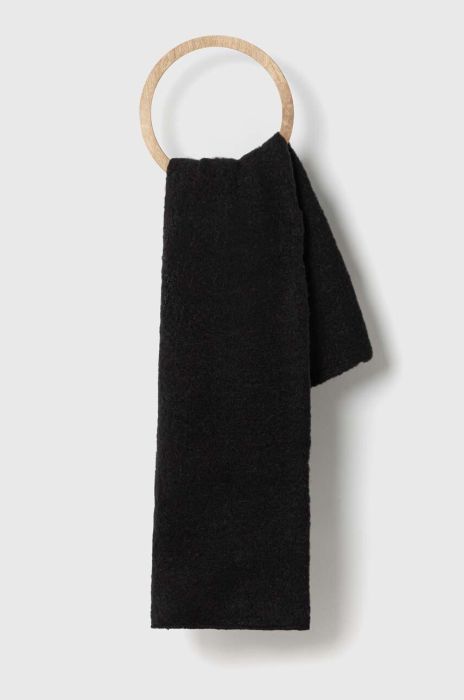 Шарф Answear Lab жіночий колір чорний меланж