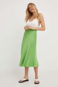 Спідниця Answear Lab колір зелений midi пряма (3323281) Спідниця Answear Lab колір зелений midi пряма (3323281)