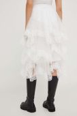Спідниця Answear Lab колір білий midi розкльошена (3323289)