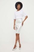 Спідниця Answear Lab колір срібний mini олівець