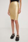 Спідниця Answear Lab колір золотий midi олівець Спідниця Answear Lab колір золотий midi олівець