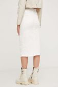 Джинсова спідниця Answear Lab колір білий midi пряма (3307445)