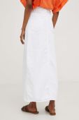 Джинсова спідниця Answear Lab колір білий maxi пряма (3336493)