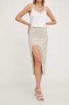 Спідниця Answear Lab колір бежевий midi олівець (3361007) Спідниця Answear Lab колір бежевий midi олівець (3361007)