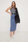Джинсова спідниця Answear Lab midi олівець колір блакитний (3370927)