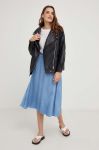 Спідниця Answear Lab midi пряма колір блакитний (3370935) Спідниця Answear Lab midi пряма колір блакитний (3370935)