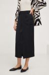 Спідниця Answear Lab колір чорний midi пряма (3349537) Спідниця Answear Lab колір чорний midi пряма (3349537)