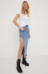 Джинсова спідниця Answear Lab maxi пряма колір блакитний (3367847) Джинсова спідниця Answear Lab maxi пряма колір блакитний (3367847)