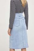 Джинсова спідниця Answear Lab midi олівець колір блакитний (3361022)