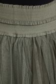 Спідниця Answear Lab колір зелений midi розкльошена