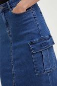 Джинсова спідниця Answear Lab midi пряма колір блакитний (3405355)