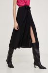 Спідниця Answear Lab колір чорний midi розкльошена (3417302) Спідниця Answear Lab колір чорний midi розкльошена (3417302)