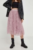 Спідниця Answear Lab колір рожевий midi розкльошена (3494212)