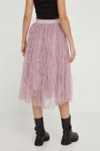 Спідниця Answear Lab колір рожевий midi розкльошена (3494212)