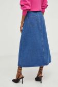 Джинсова спідниця Answear Lab midi розкльошена колір блакитний (3452241)