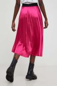Спідниця Answear Lab X Лімітована колекція NO SHAME колір рожевий maxi розкльошена Спідниця Answear Lab X Лімітована колекція NO SHAME колір рожевий maxi розкльошена