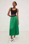 Спідниця Answear Lab X Лімітована колекція NO SHAME колір зелений maxi розкльошена Спідниця Answear Lab X Лімітована колекція NO SHAME колір зелений maxi розкльошена