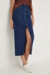 Джинсова спідниця Answear Lab колір синій maxi пряма Джинсова спідниця Answear Lab колір синій maxi пряма