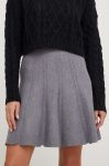 Спідниця Answear Lab колір сірий mini розкльошена (3572850) Спідниця Answear Lab колір сірий mini розкльошена (3572850)
