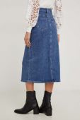 Джинсова спідниця Answear Lab midi пряма колір блакитний (3615588)