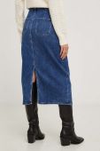 Джинсова спідниця Answear Lab midi пряма колір блакитний (3615650)