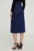 Джинсова спідниця Answear Lab midi пряма колір блакитний (3599131)