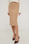 Спідниця Answear Lab колір бежевий maxi олівець (3589250) Спідниця Answear Lab колір бежевий maxi олівець (3589250)