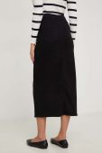 Джинсова спідниця Answear Lab колір чорний maxi олівець