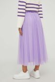 Спідниця Answear Lab колір фіолетовий maxi розкльошена
