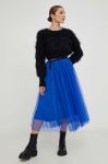 Спідниця Answear Lab maxi розкльошена колір блакитний (3606642) Спідниця Answear Lab maxi розкльошена колір блакитний (3606642)