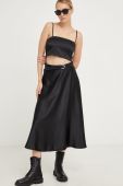 Спідниця Answear Lab колір чорний midi розкльошена (3677108)