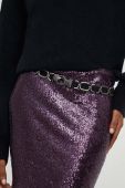 Спідниця Answear Lab колір фіолетовий mini олівець