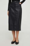 Спідниця Answear Lab колір чорний midi пряма (3606652) Спідниця Answear Lab колір чорний midi пряма (3606652)