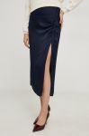 Спідниця Answear Lab колір синій midi пряма Спідниця Answear Lab колір синій midi пряма