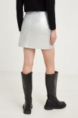 Спідниця Answear Lab колір срібний mini пряма