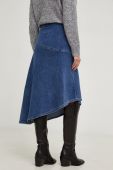 Джинсова спідниця Answear Lab midi розкльошена колір блакитний (3639688)