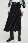 Спідниця Answear Lab колір чорний midi розкльошена (3679927) Спідниця Answear Lab колір чорний midi розкльошена (3679927)