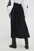 Спідниця Answear Lab колір чорний midi розкльошена (3679927)